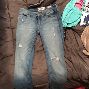 Hollister distressed super skinny Jeans